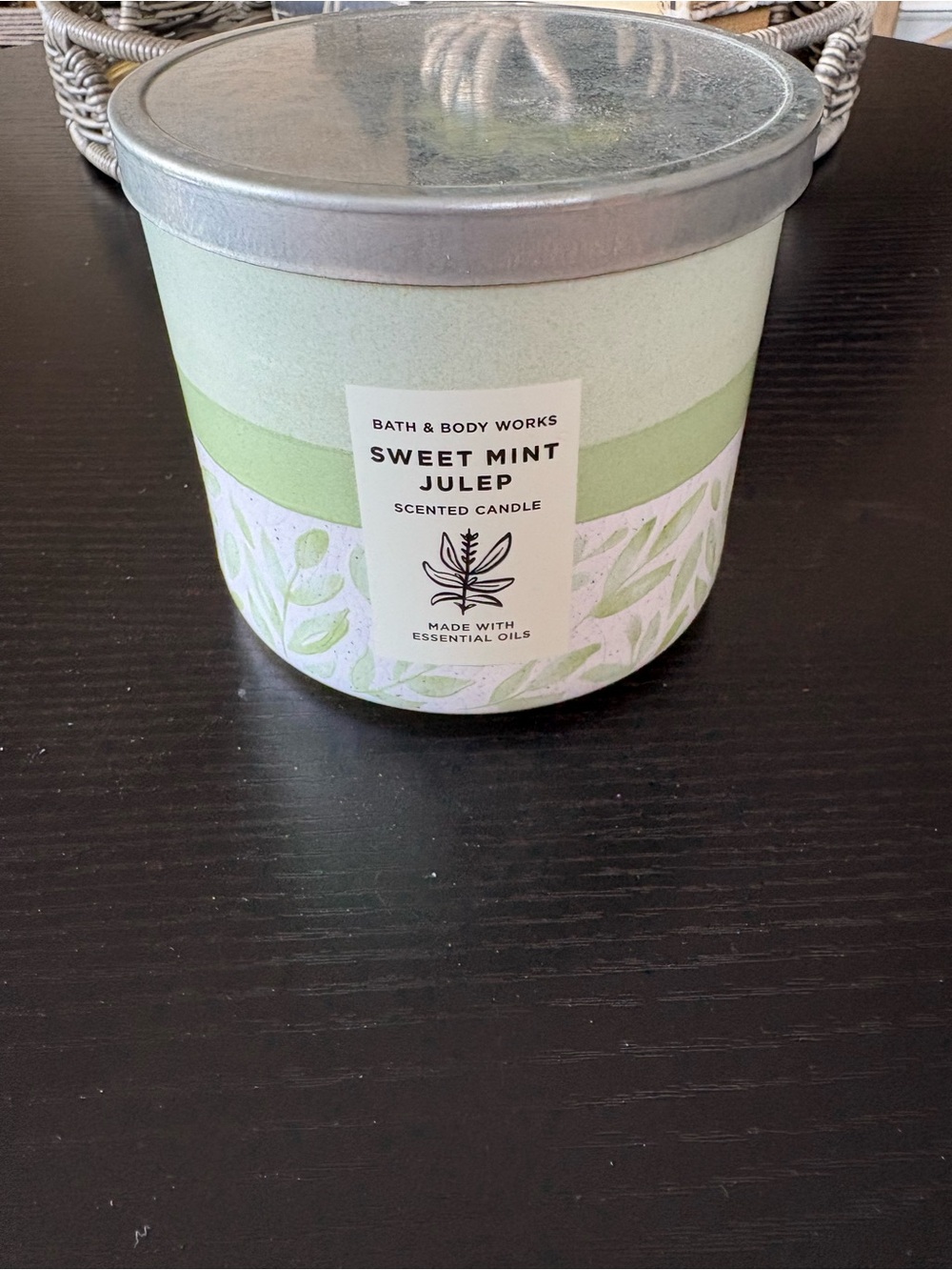 Bath and Bodyworks Sweet Mint Julep Candle